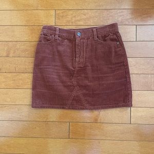 Sanctuary Rust Orange Corduroy Skirt Size 25/0